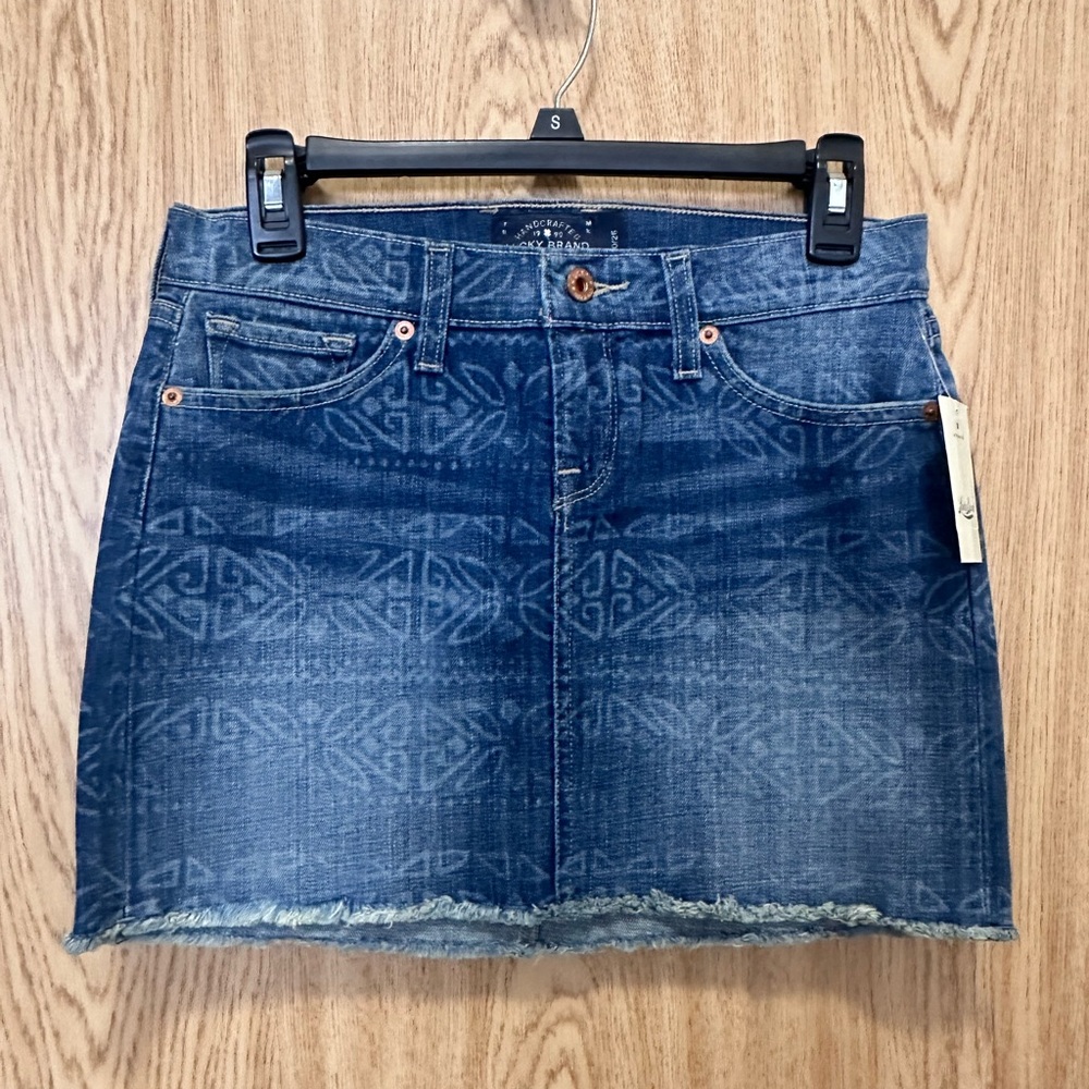 New Lucky Brand Denim Mini Skirt Women’s 0/25